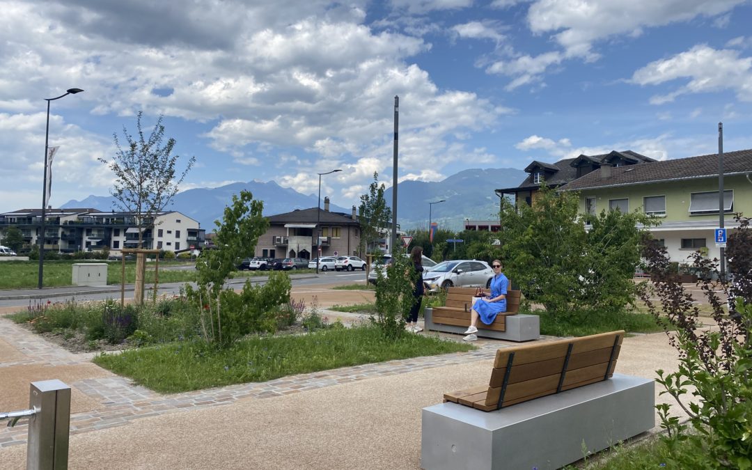 Projet de réaménagement des espaces publics, Place Tarnaiae, Massongex
