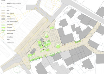Place Tarnaiae, projet de réaménagement des espaces publics, Massongex (VS) – 2022