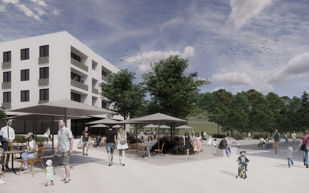 Avant-projet des aménagements paysagers et des équipements du Mont-Centre, Le Mont-sur-Lausanne